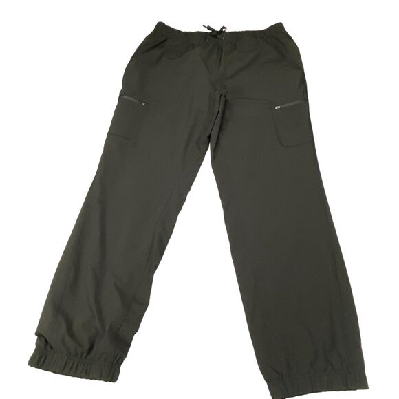 Eddie Bauer Lined Sweatpants Womens Size 14 Black  Elastic Waist Drawstring - Picture 1 of 16
